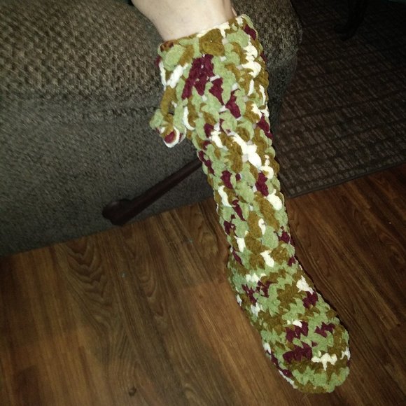 crochet by Kenzie Other - knee high crocheted boots
